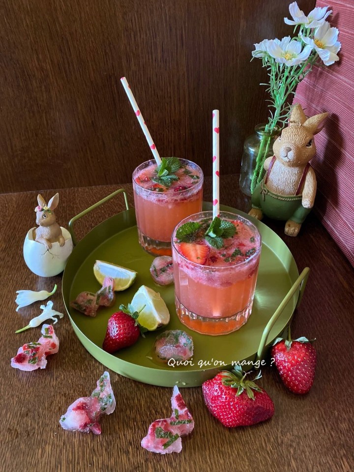 Cocktail Printanier aux Fraises