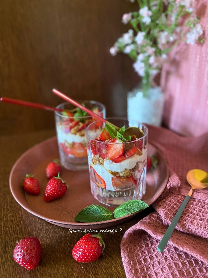 Parfait Skyr Fraises et Coco