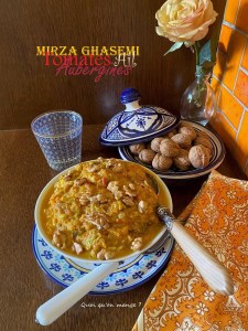 Mirza Ghasemi | Aubergines fumées à l&rsquo;ail – délicieux plat à goûter&nbsp;!