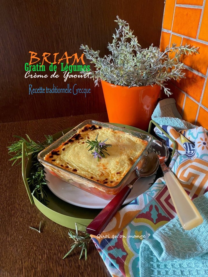Briam de Légumes au four | Crème de Yaourt – Un gratin grec à goûter&nbsp;!