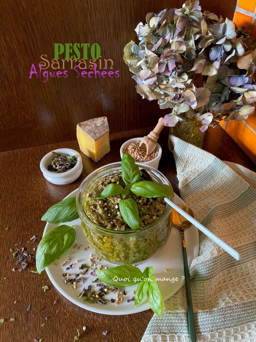Pesto alla bretonnese au sarrasin et algues séchées – savoureux et aromatique notre préféré !