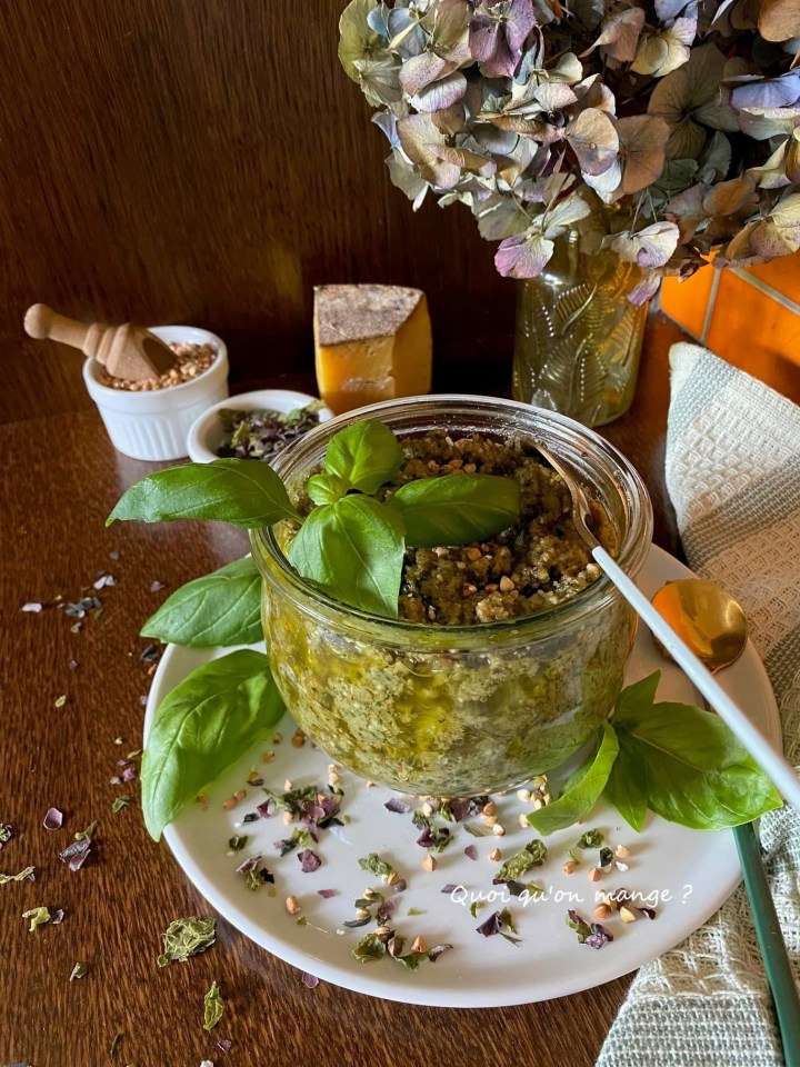 Pesto alla bretonnese au sarrasin et algues séchées