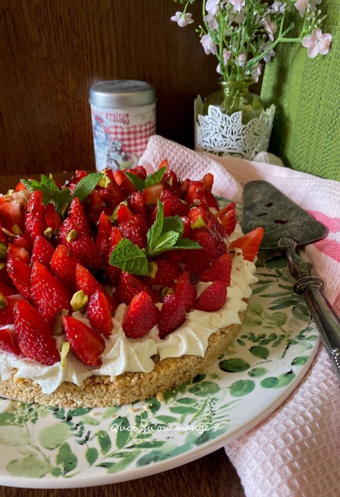 Tarte sans cuisson aux Fraises