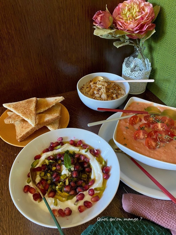 Trio de Dips d'Eté | Labneh Libanais au Zaatar