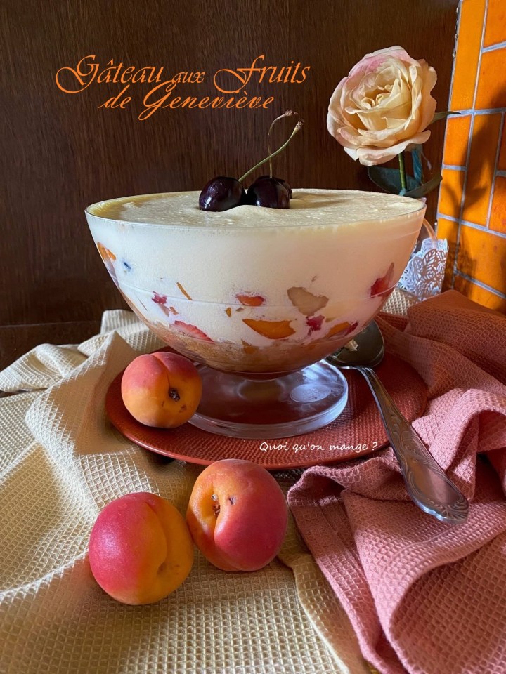 Gâteau aux Fruits de Geneviève | Comme un Tiramisù aux&nbsp;Abricots
