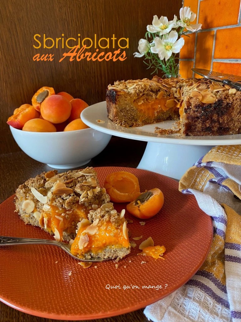 Sbriciolata, gâteau aux abricots