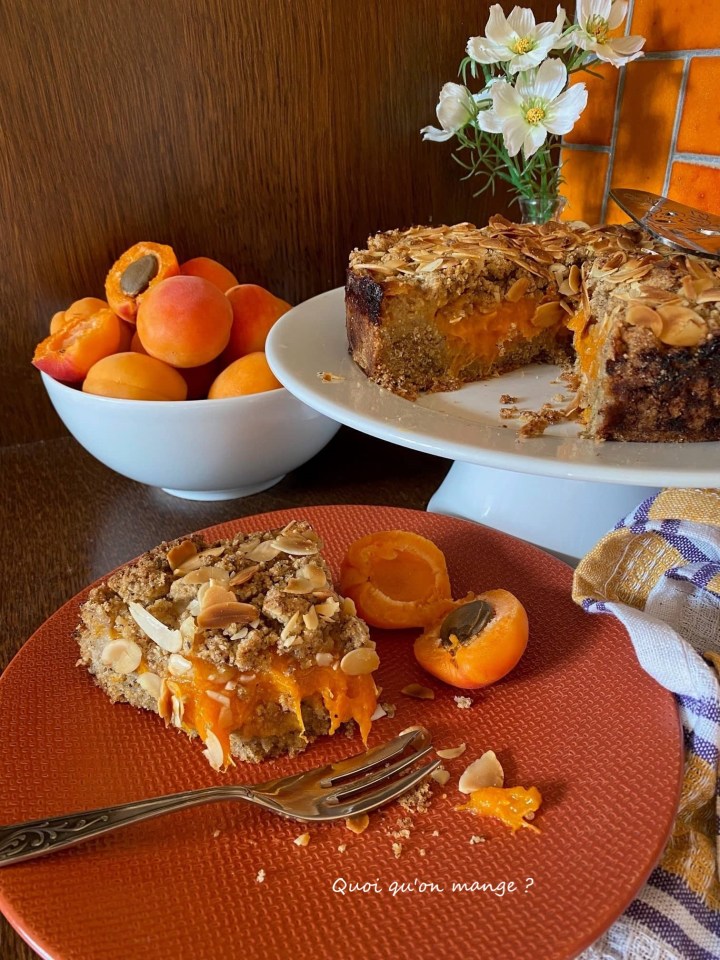 Sbriciolata, gâteau aux abricots