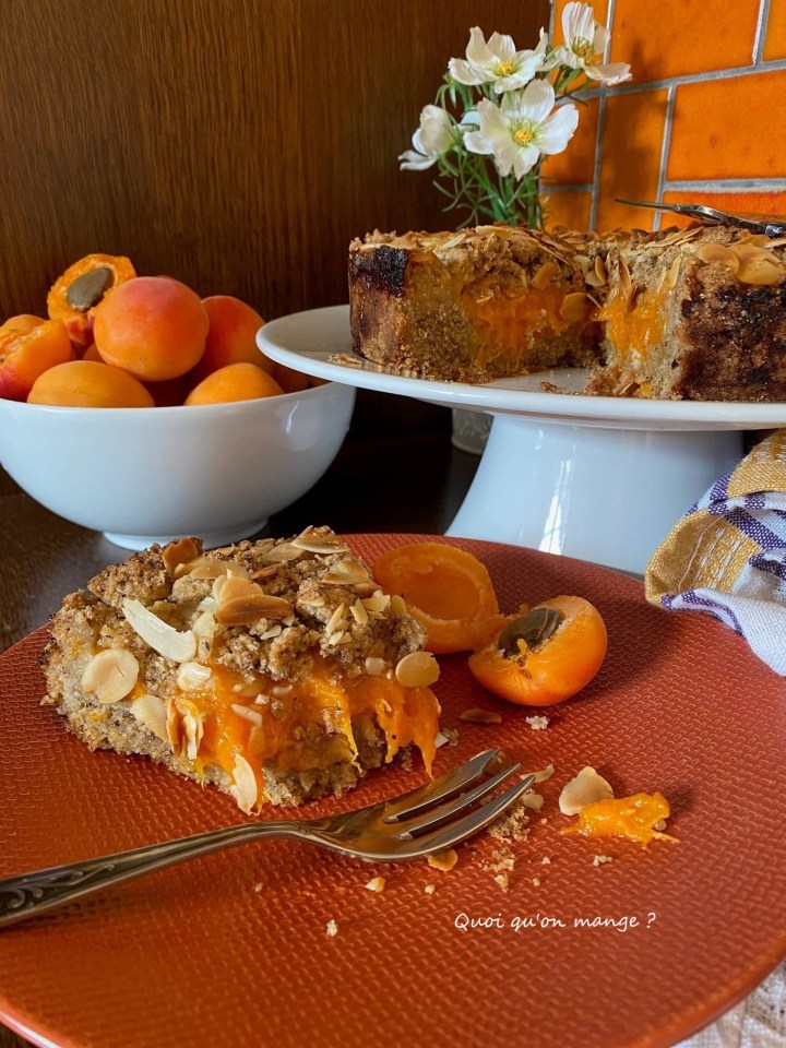 Sbriciolata, gâteau aux abricots