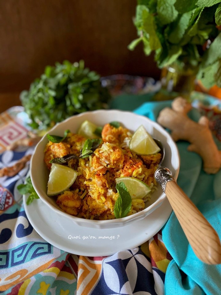 Byriani aux Crevettes