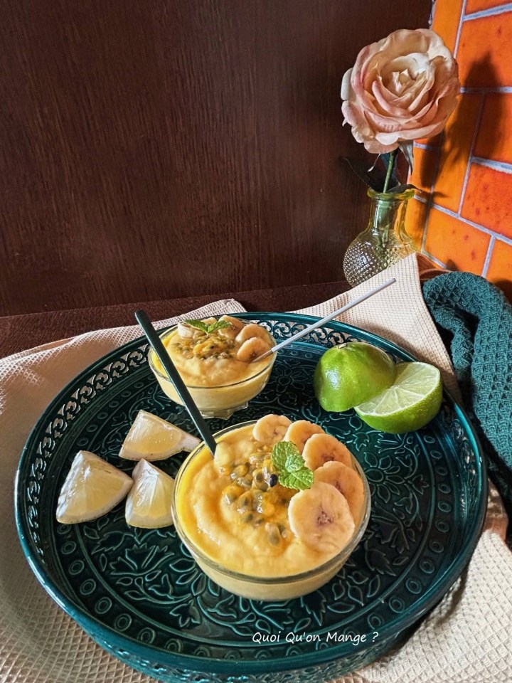 Crémeux Mangue et Banane au Citron Vert