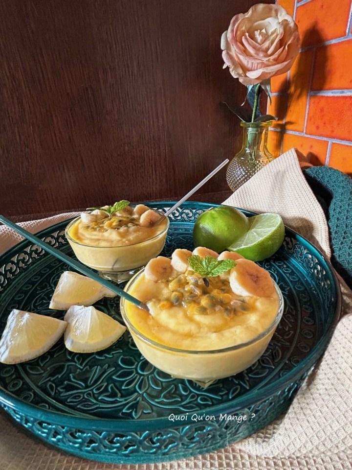 Crémeux Mangue et Banane au Citron Vert