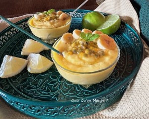 Crémeux Mangue et Banane au Citron Vert | dessert facile plein de saveurs tropicales