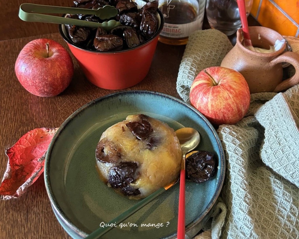 Timbale de Pruneaux aux Pommes – Sirop d&rsquo;Erable et&nbsp;Cannelle