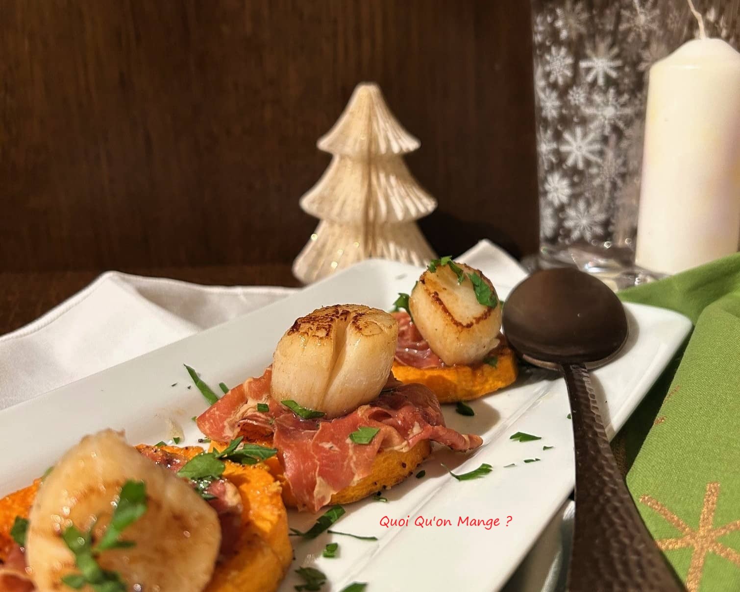 Saint-Jacques poêlées sur lit de Butternut rôtie | mets simple et luxueux à la fois&nbsp;!