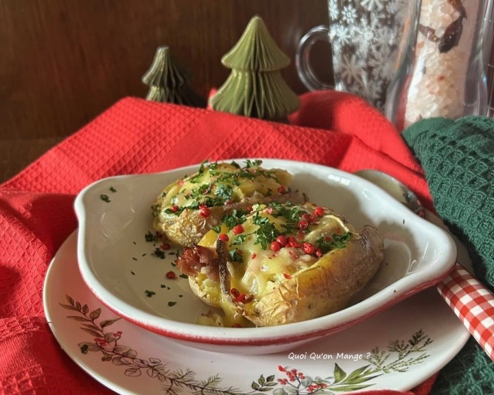 Pommes de Terre farcies au Canard Confit