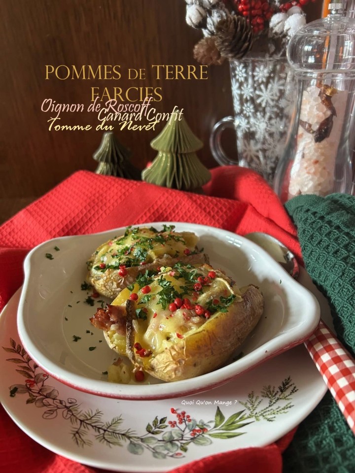 Pommes de Terre farcies au Canard Confit