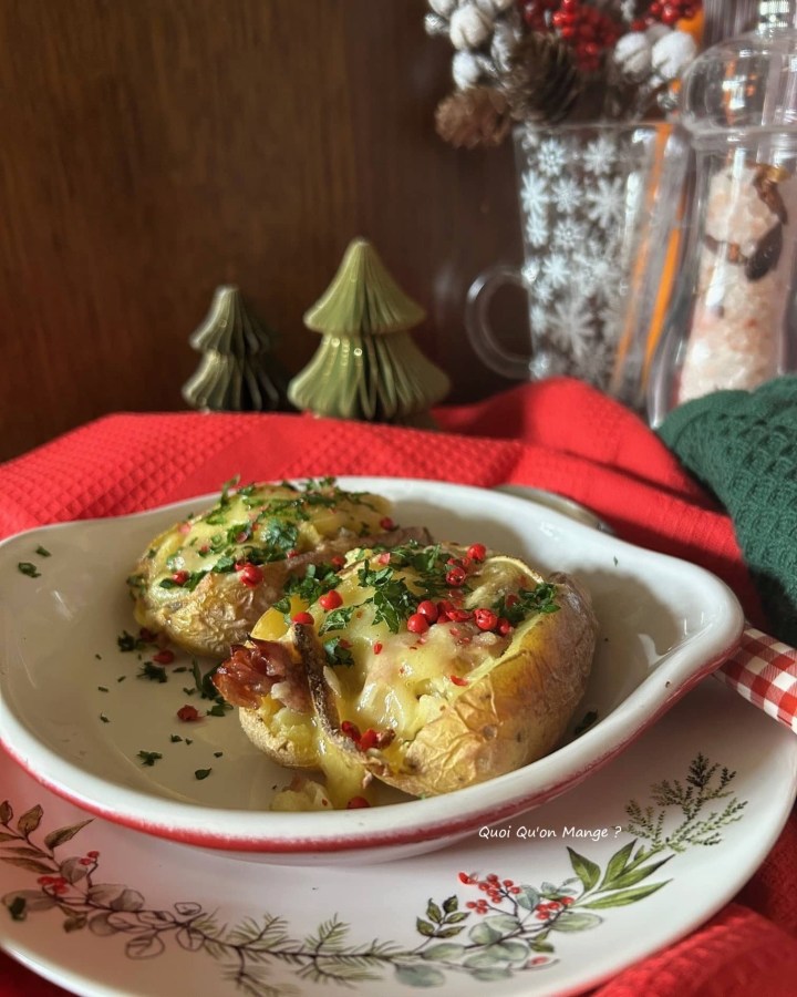 Pommes de Terre farcies au Canard Confit