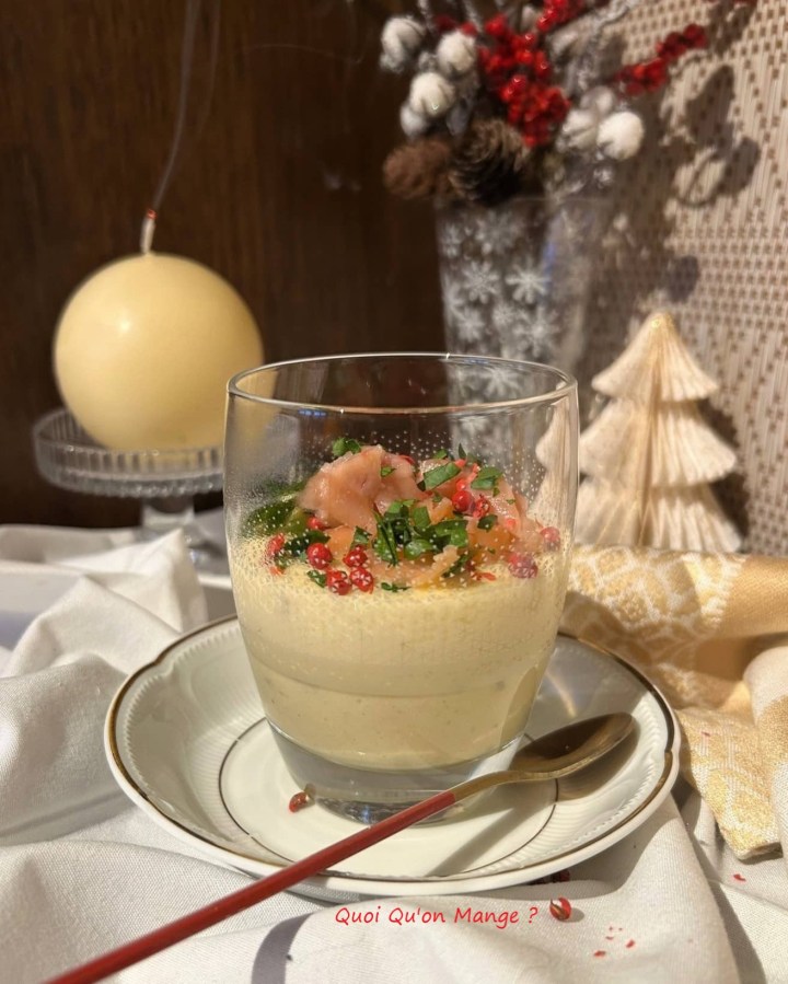 Entrée Festive | Velouté de Pommes de Terre au Saumon Fumé