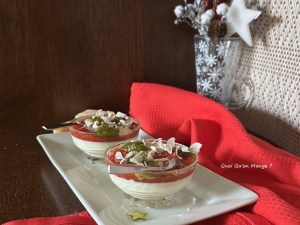 Blanc-Manger au Parmesan ~ Coulis de Tomates ~ Emulsion au Basilic