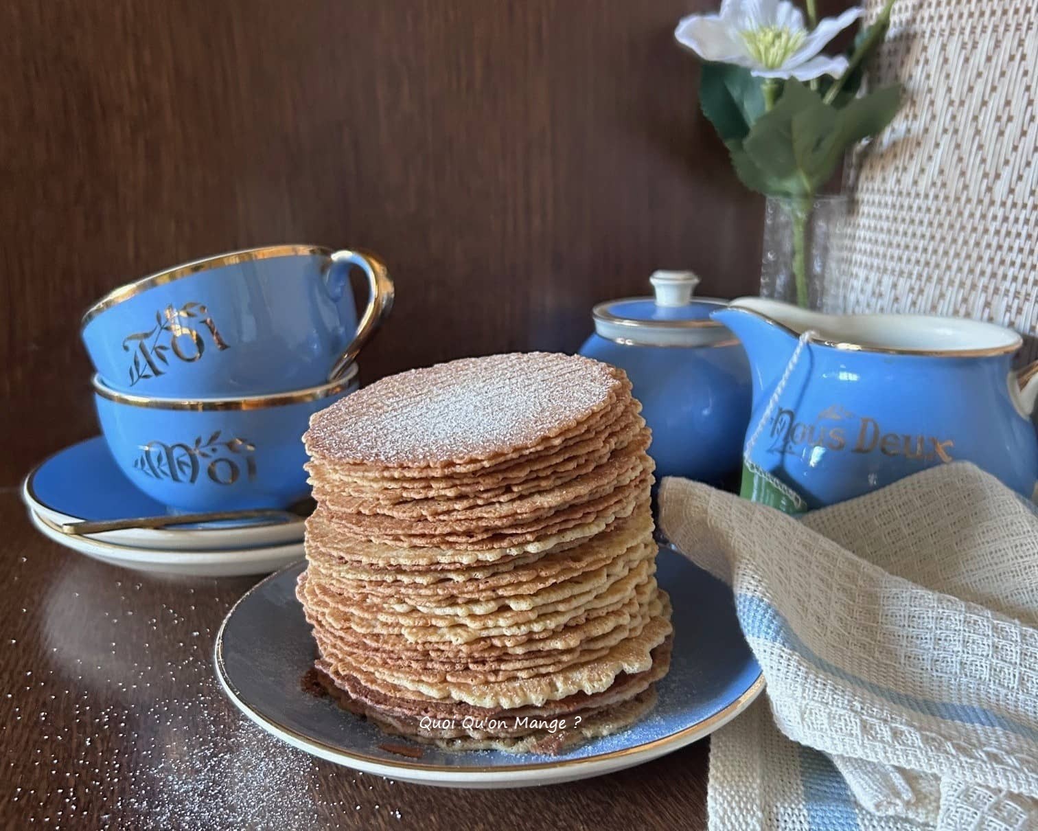 Gaufres sèches ou Gaufrettes du Nouvel An
