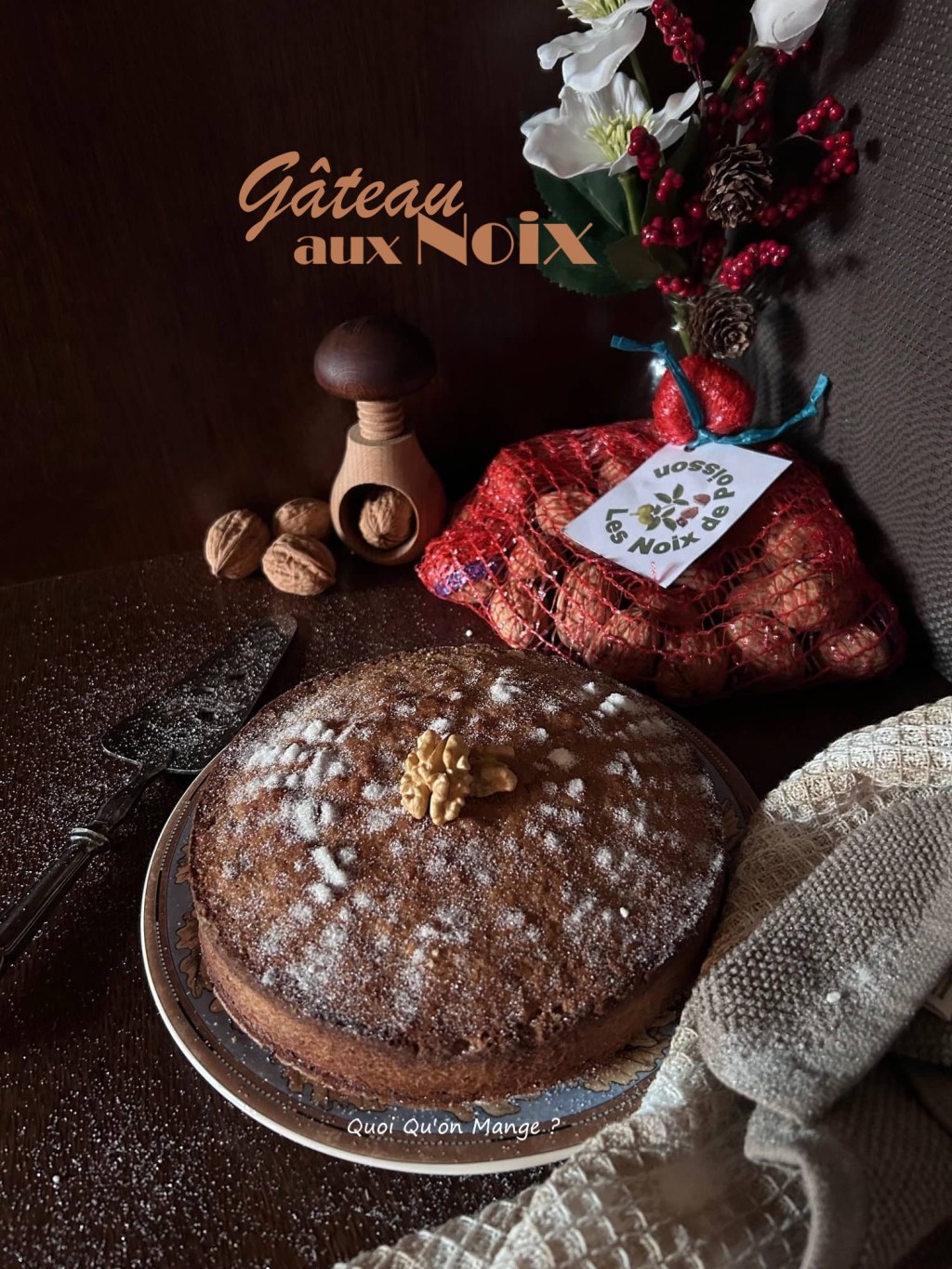 Gâteau moelleux aux Noix  [fait maison une délicieuse&nbsp;recette]