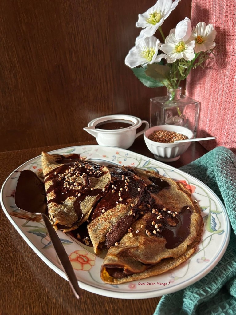Crêpes Sarrasin soufflées - Sauce Chocolat