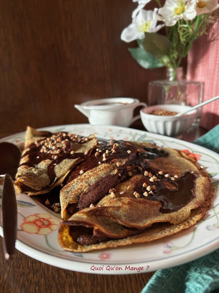 Crêpes Sarrasin soufflées - Sauce Chocolat