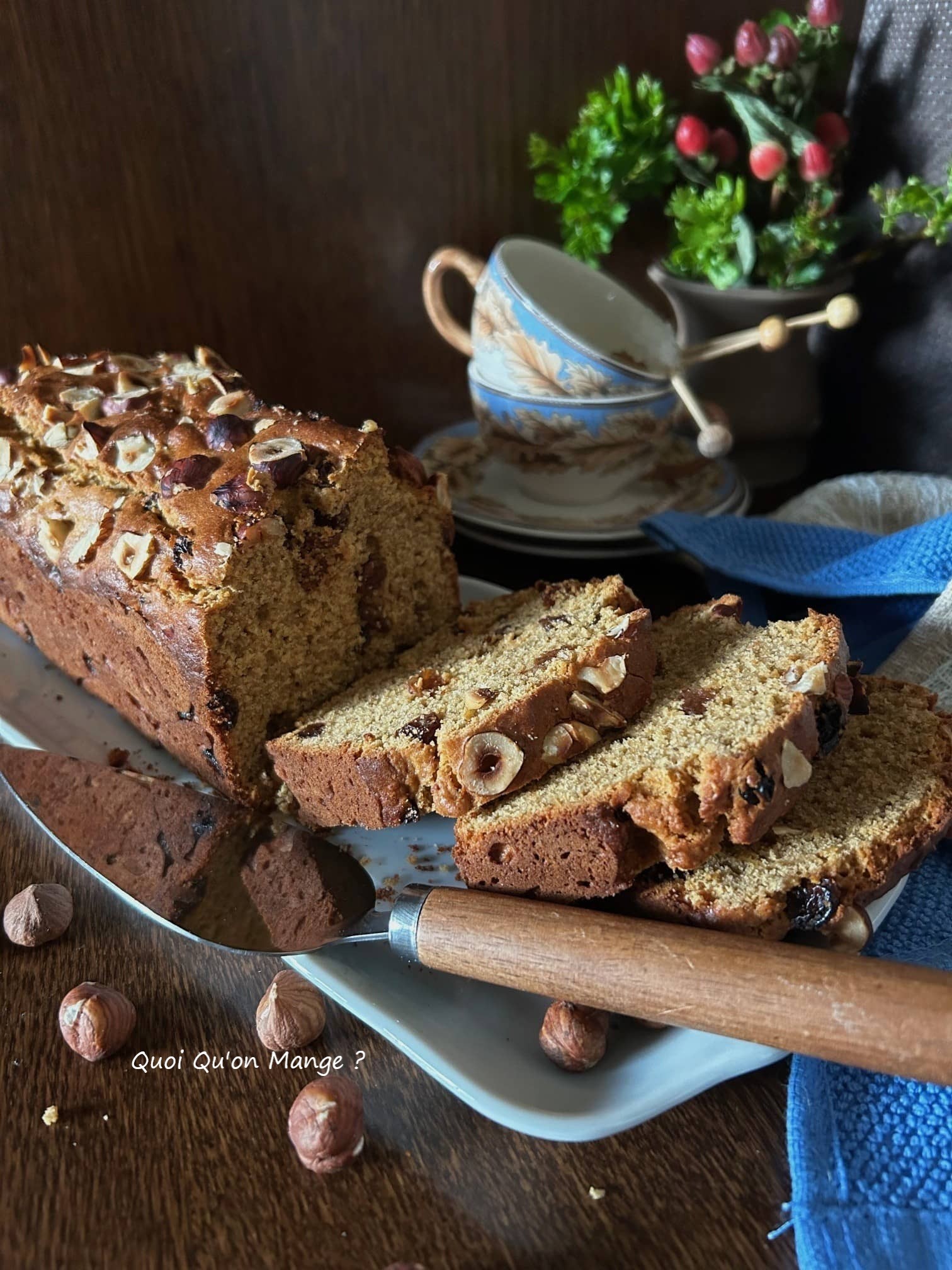 Gâteau aux Bananes et aux Raisins Secs
[pour les p&rsquo;tits creux de&nbsp;10h00]