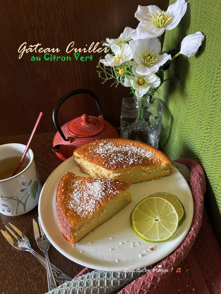 Gâteau à la Cuiller au Citron Vert (sans lactose)