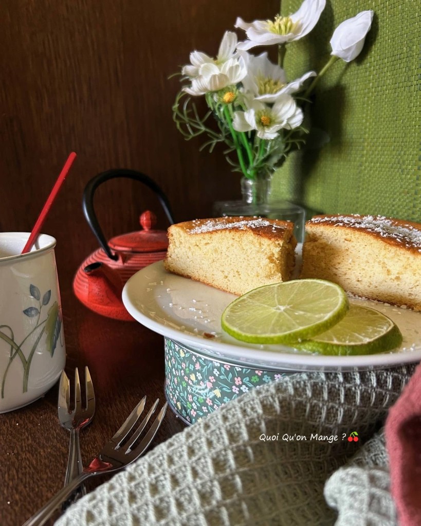Gâteau à la Cuiller au Citron Vert [sans lactose]