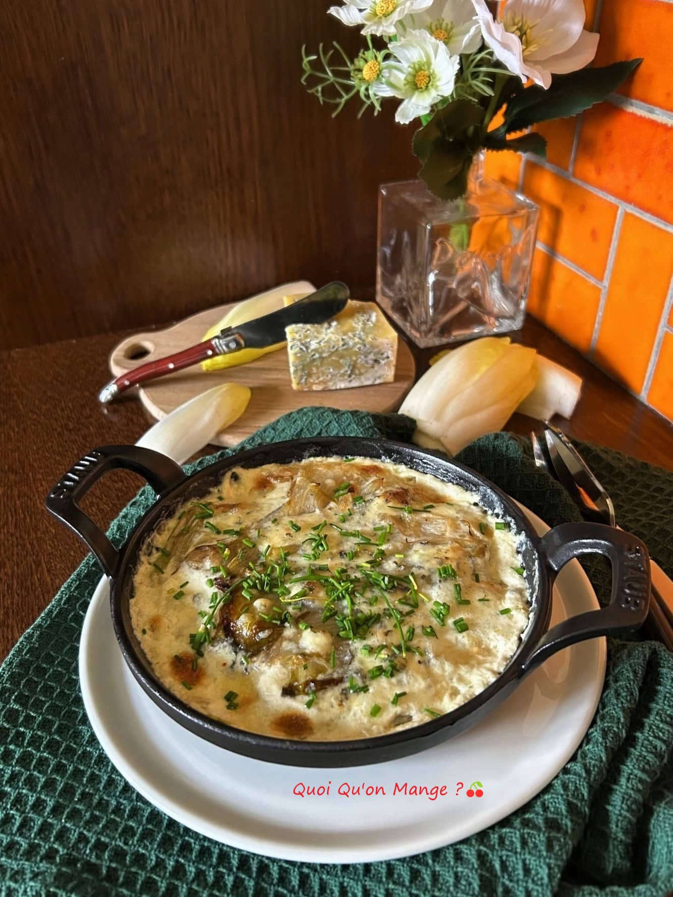 Gratin d&rsquo;Endives à la Fourme de Montbrison
[sans chichi mais avec du&nbsp;caractère]