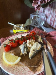 CrĂȘpe Sarrasin au Beurre SalĂ©, Sardines et CrĂšme Ă la Sardine