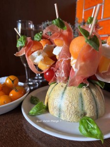 Mini Brochettes Mangue Melon Mozza Tomate | Une belle fraĂ®cheur d’EtĂ©