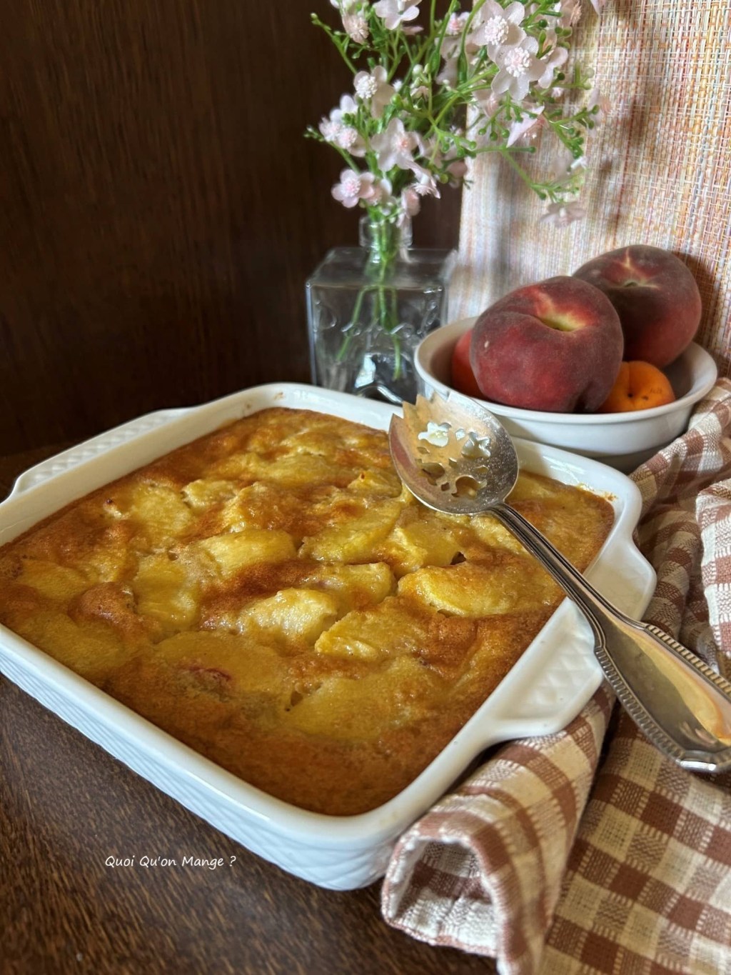 Clafoutis aux Pêches et Beurre Salé | Un dessert d’été qui sent si bon