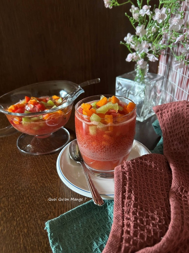 Soupe PastĂšque & Melon Inspiration Alain Ducasse