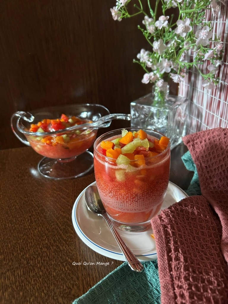 Soupe PastĂšque & Melon Inspiration Alain Ducasse