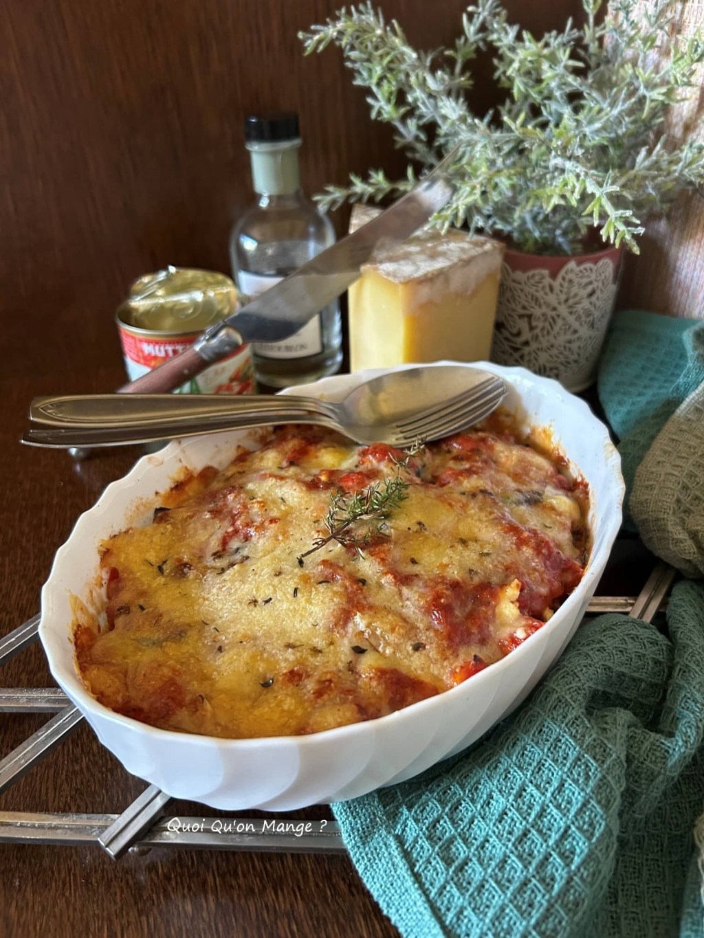 Gratin d’Aubergines – Tomates – Feta et ComtĂ©
