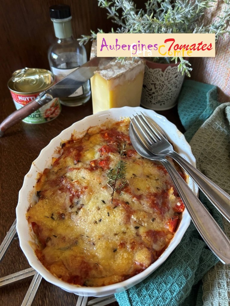 Gratin Aubergines - Tomates - Feta - Comté