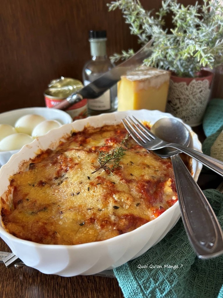 Gratin Aubergines - Tomates - Feta - Comté