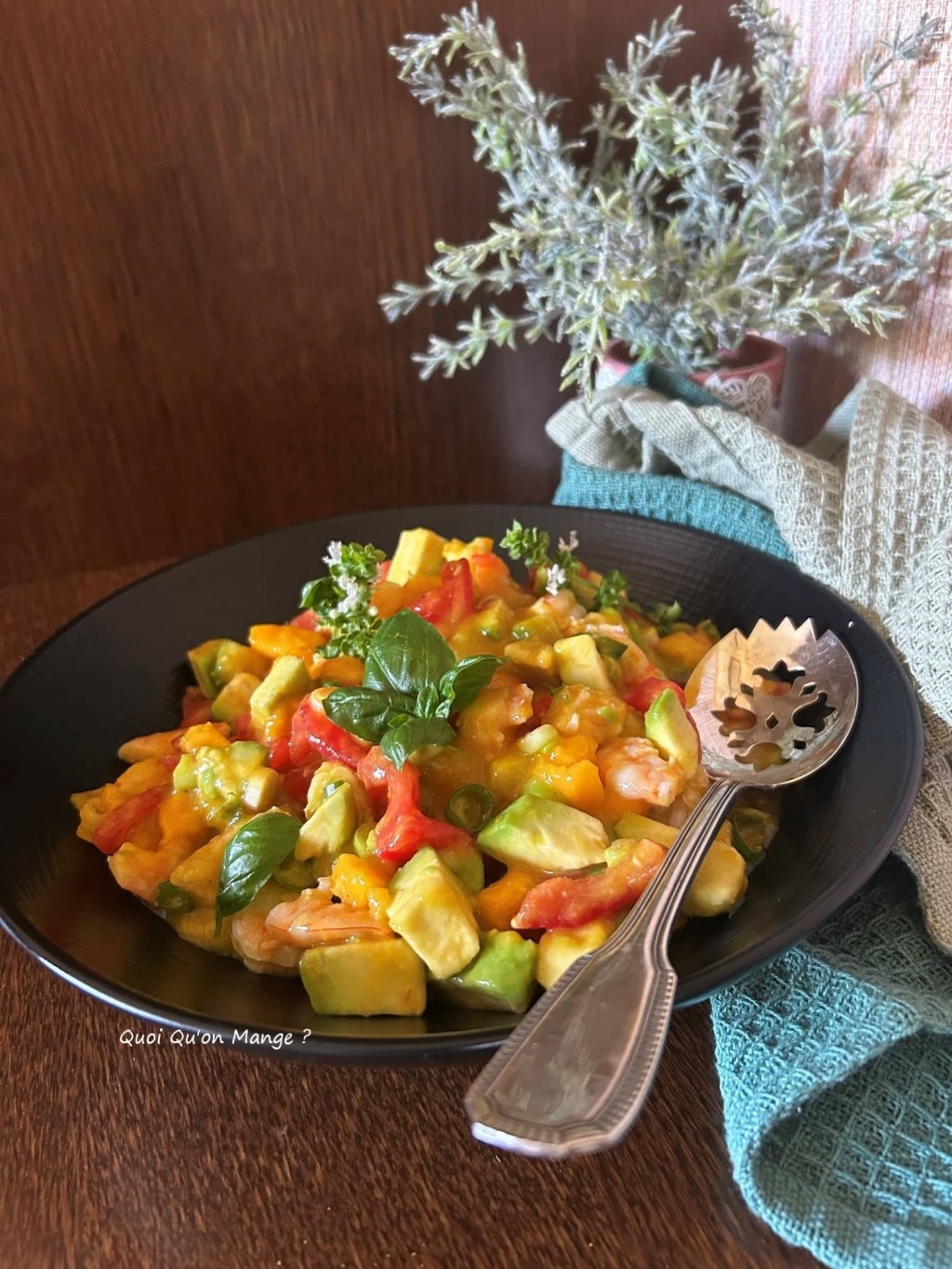 Salade Ceviche Mangue&nbsp;Crevettes