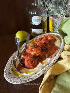 Crevettes au Tomates sur lit de Yaourt Grec | Comme une spécialité grecque à découvrir