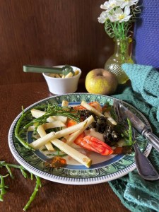 Gambas snackĂ©e – Pomme Fruit – GelĂ©e de Cidre