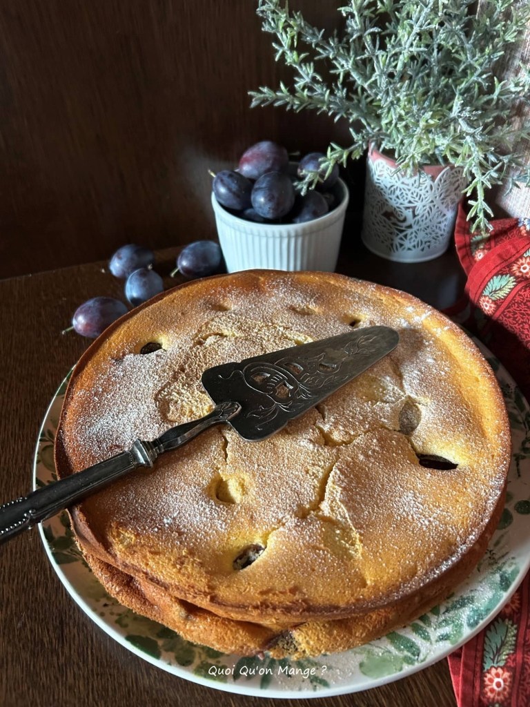 GĂąteau Fromage Blanc & Quetsches