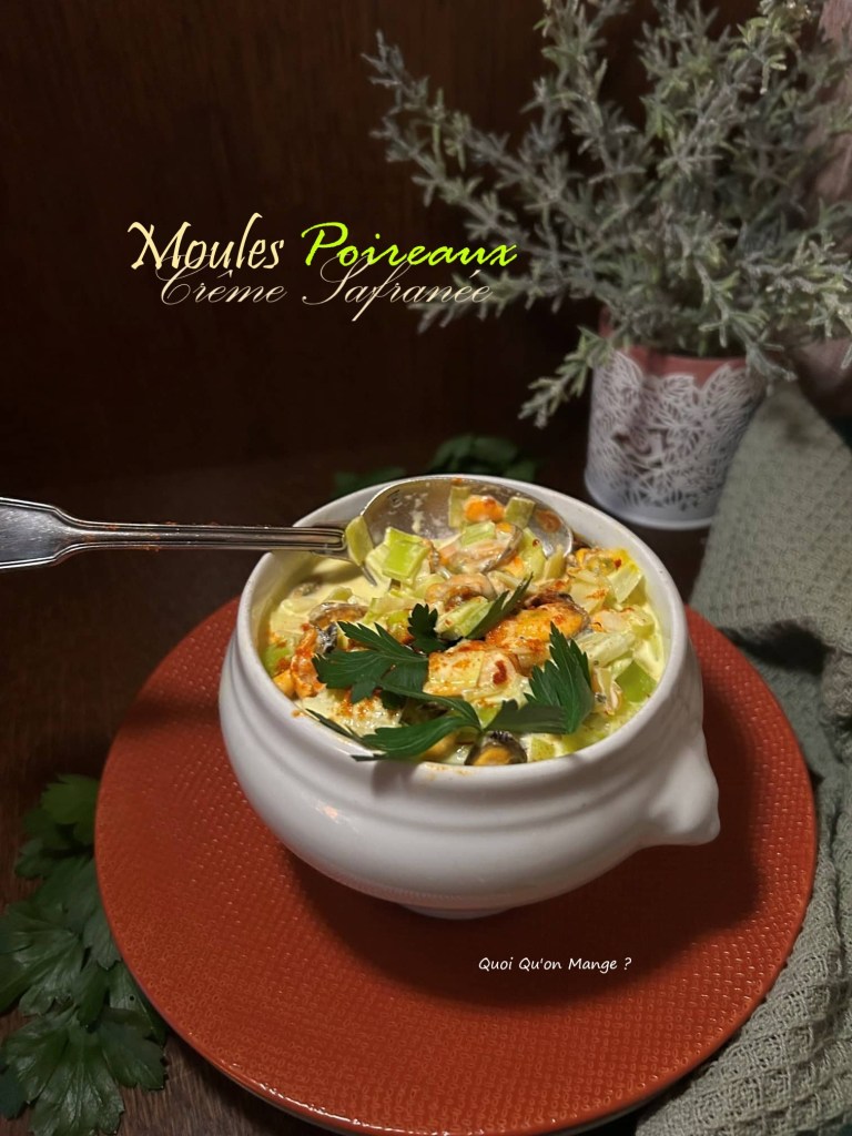 Moules & Poireaux Sauce Safranée