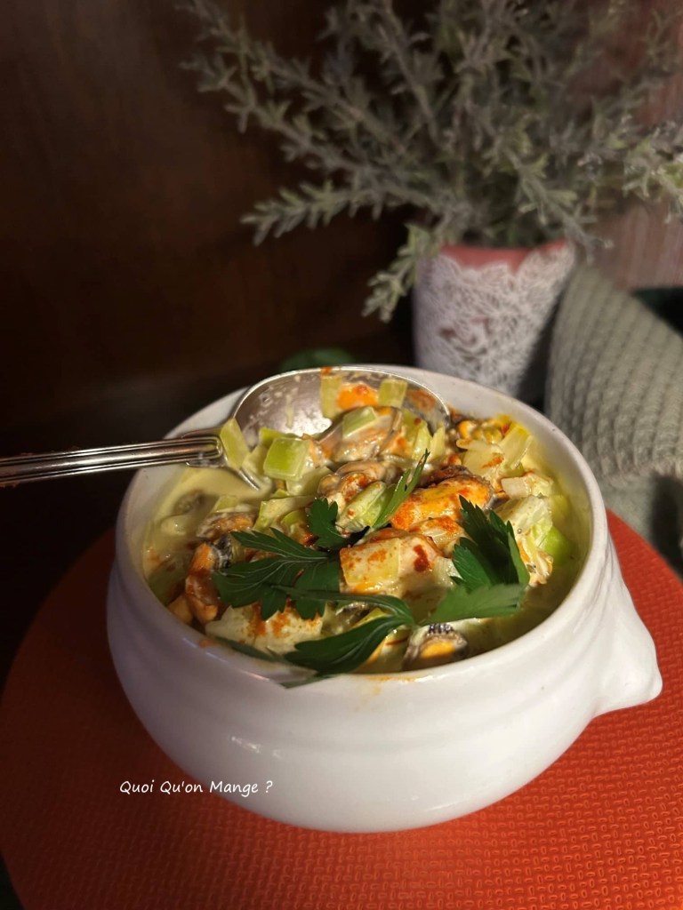 Moules & Poireaux Sauce Safranée