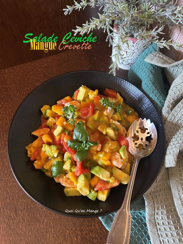 Salade Ceviche Mangue Crevette