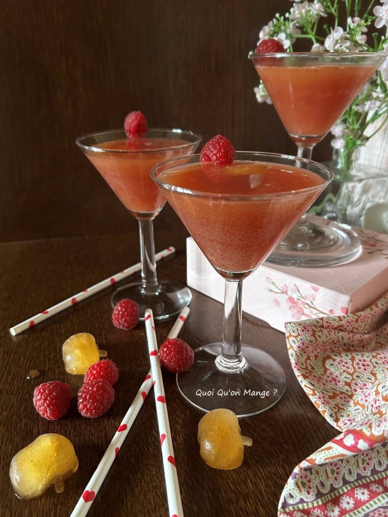 Cocktail Cidre Rosé - Pomelo & Framboises