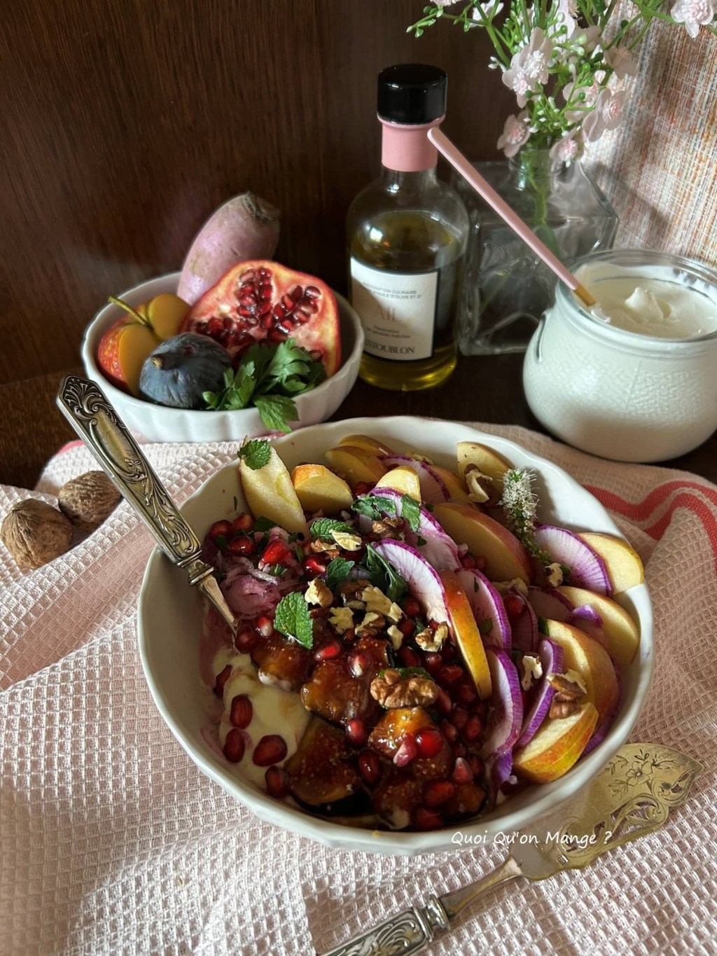Radis Blue Candle – Pomme et Figues rôties au Yaourt Grec | Une recette pour Octobre&nbsp;🎀